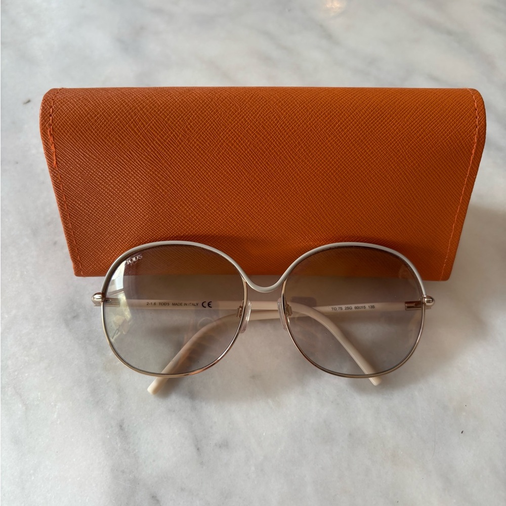 Tod's Orange Sunglasses with Case